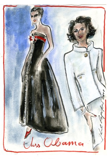 karl lagerfeld sketches. Karl Lagerfeld (for Chanel)