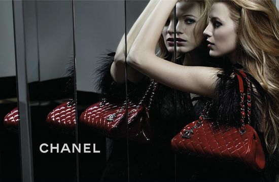blake lively chanel mademoiselle handbags. Blake Lively is photographed