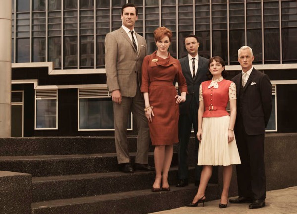 Mad Men's stellar cast: (from left) Don Draper, Joan Holloway, Pete Campbell, Peggy Olson, Roger Sterling