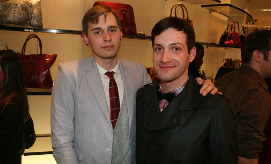 Andrew Sardone & Philip Sparks at Holt Renfrew Fashion week party, torontostreetfashion.com