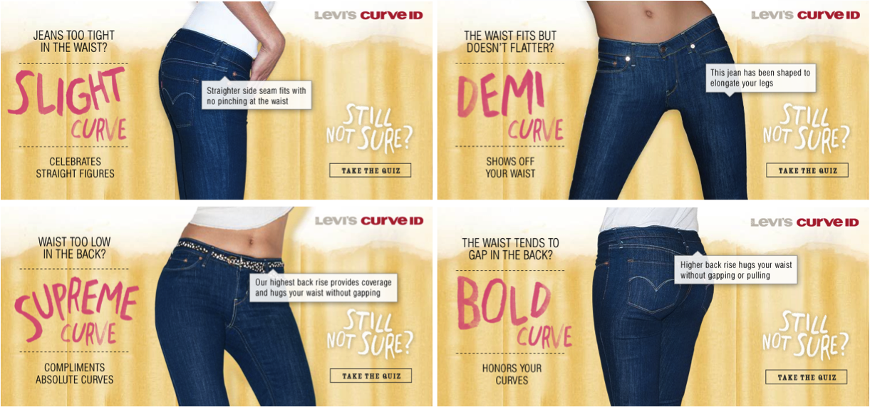best levi's fit for curves