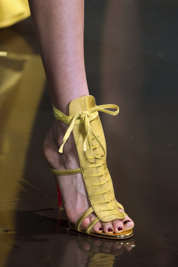 The buttery extended lace-up stiletto at Alexandre Vauthier is a sexy wrap